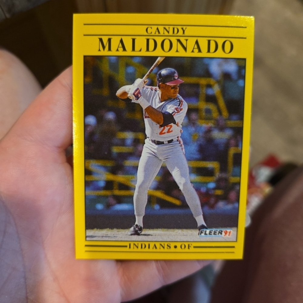 Candy Maldonado Fleer 91 Baseball Card
